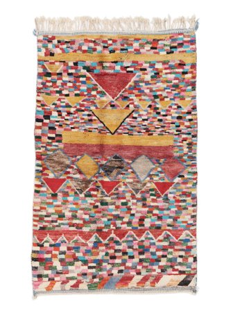 Tapis Berber Moroccan - Mid Atlas 158X254 Rouge Foncé/Rouge (Laine, Maroc)