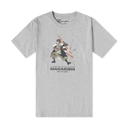 Maharishi, Samurai Broken Arrows Tee Grijs, Heren, Maat:M