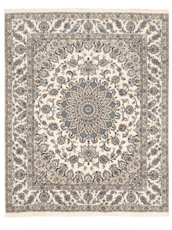 Käsinsolmittu Persialainen Nain Matot 241X296 Beige/Ruskea