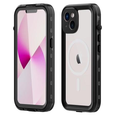 Iphone 14 Plus Heltäckande Vattentät Premium Skal - 2m Transparent