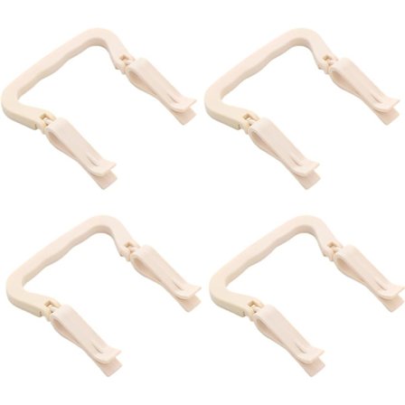 4 stk søppelposeholderklips søppelbøttelukning plast klips klemmeholdere for kjøkken søppelbøtte søppelklips