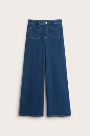 Kappahl | Wide jeans High waist | Mörk denim