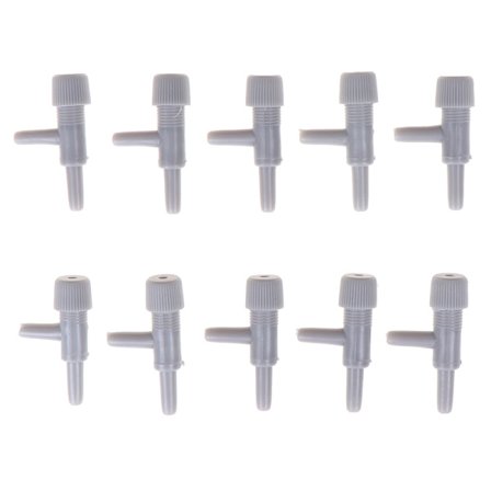 10 st Akvarium luftledningsslang Volymflödeskontrollventil Syre