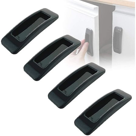 Sæt med 4 selvklæbende håndtag til køkkenlåger eller vindueshjælp