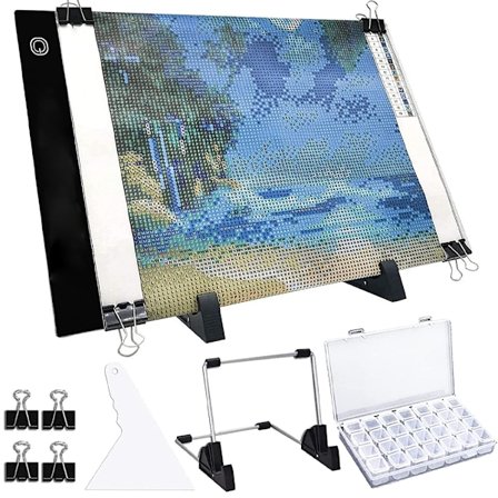 A4-valotaulu timanttitöihin, säädettävä kirkkaus