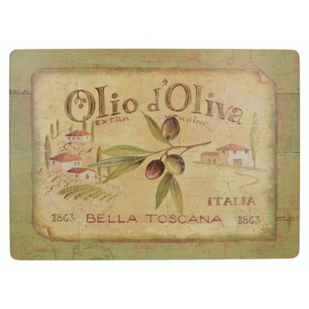 Creative Tops Large Premium Placemats Set - Olio D'Oliva