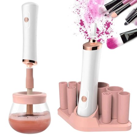 Makeup Brush Cleaner Dryer Electric Cosmetic Brush Cleaner Spinner Machine Fast Drying Automatic Cleaning Makeup Brushes