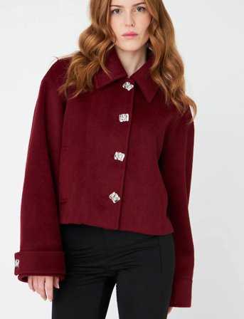 crās Amalinacras Jacket - Burgundy - 34