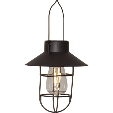 STAR TRADING Solcellelykt Cage hengende dekorasjonslampe med batteri