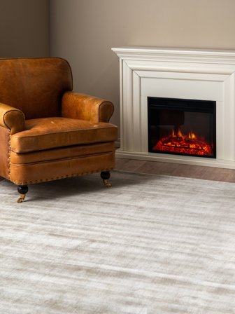 Einfarbig Tribeca Cremebeige Oeko-Tex Teppich