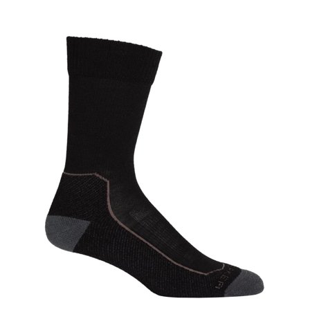 Icebreaker Men's Merino Hike+ Light Crew Socks Men hiking socks Black S