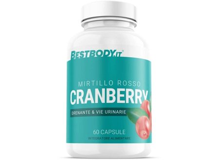 Bestbody Mirtillo Rosso (Cranberry) Drenante E Vie Urinarie 60