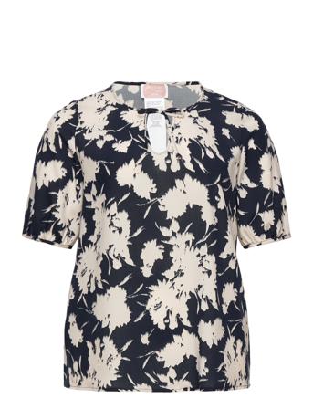 Bilia Blouses Short-sleeved Multi/mønstret Persona By Marina Rinaldi*Betinget Tilbud
