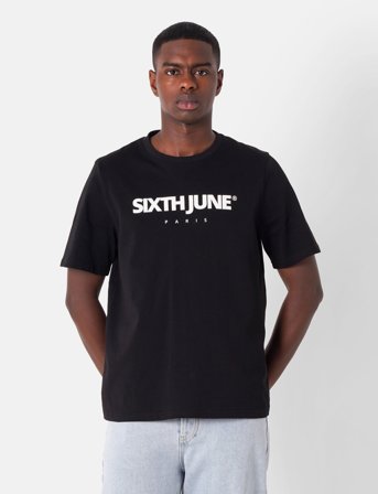 SIXTH JUNE Essentiel Puff Print Ss Tshirt - Black - S