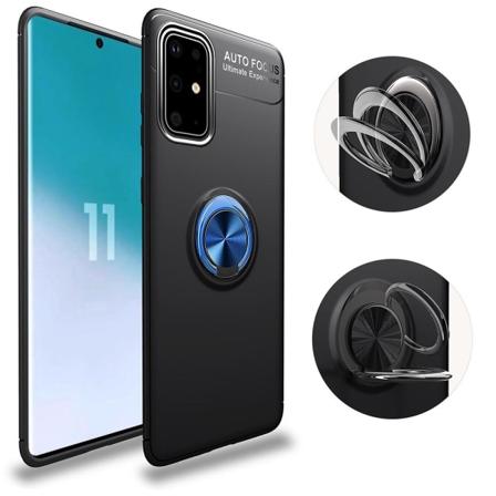 Samsung Galaxy S20 Fe - Ring Skal - Svart/blå Svart/blå