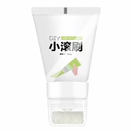 Lille håndholdt malerrulle væg gips maling pensel miljøvenlig maling latex maling til maskering graffiti pletter væg renovering hvid hvid