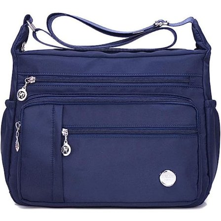 Skulderveske for kvinner Multiveske Messenger-veske for kvinner Moteveske Messenger-veske med øvre håndtak Blå