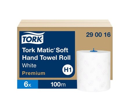 TORK Pappershandduk Matic Mjuk H1 2-lagers vit 6/fp - Lyreco - Städ och hygien - Toalettpapper och torkpapper - Pappershanddukar