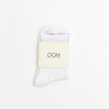 Strømpor Drop of Mindfulness Dom Træningssokker Hvid - Bodyman.dk