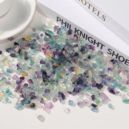 500g Fluoriitti - Koristekiviä sora, kivi kasveille mehiruukku, pieni epäsäännöllinen matta Tumb