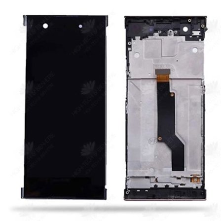 HTBE LCD berøringsskærm indeni og udenpå OLED-skærm til Sony Xperia XA1 stor sort skærm