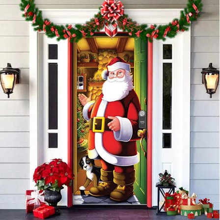 1 kpl Joulupukin ovenkannen joulukoriste oven ripustus