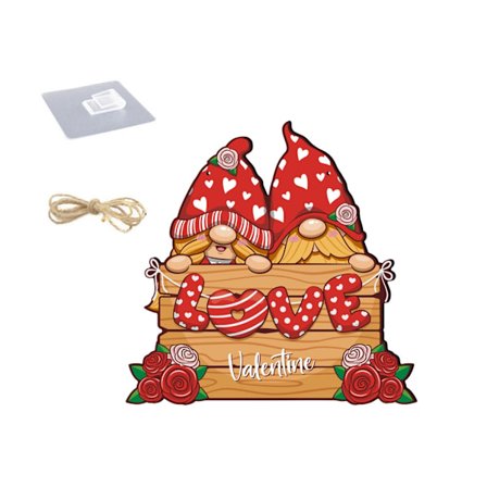 Alla hjärtans dag Festtillbehör Dörrhängande Skylt Väggplattor Ornament