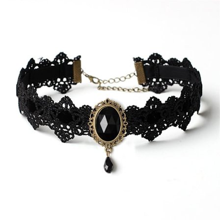 Choker Kaulakoru Velvet Chain MUSTA