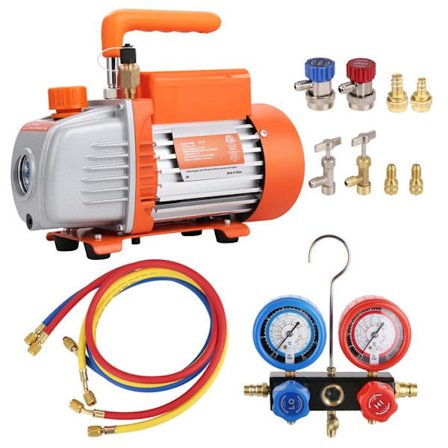Vakuumpump - DUOKU - 1/5 HK - 3,5 CFM - 100 L/min - Elektrisk
