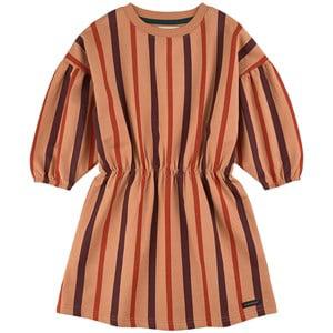 A Monday in Copenhagen Toasted Nut Nanna Striped Dress 12 Years - Dresses - 12 years - Orange