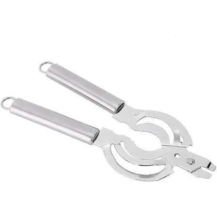 Dåseåbner, åbner nemt dåselåg med tang Rustfrie låg til at fjerne låg fra dåser, øl, nødder osv. [DB]