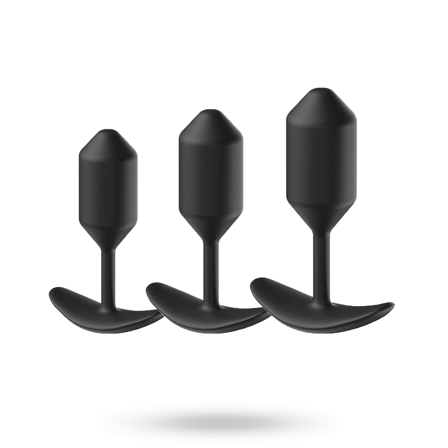 Vuxen: BLACK SILICONE BUTTPLUG KIT