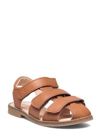 Addison Leather Sandal Shoes Summer Shoes Sandals Brun Wheat