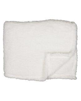 Pläd fårpälsimitation Sälen 130x170cm Vit - Linea