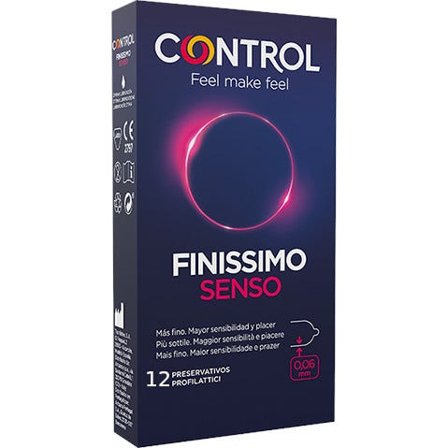 Control Preservativi Finissimo Senso 12 Pezzi Ultra Sottili