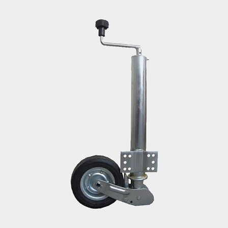 Ruota di supporto per rimorchio 300 kg, con manovella + staffe