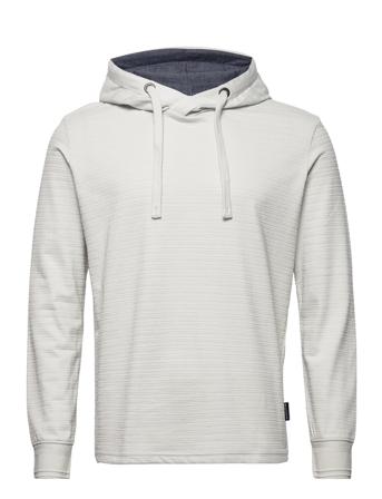 Structured Longsleeve With Hood Grey Tom Tailor