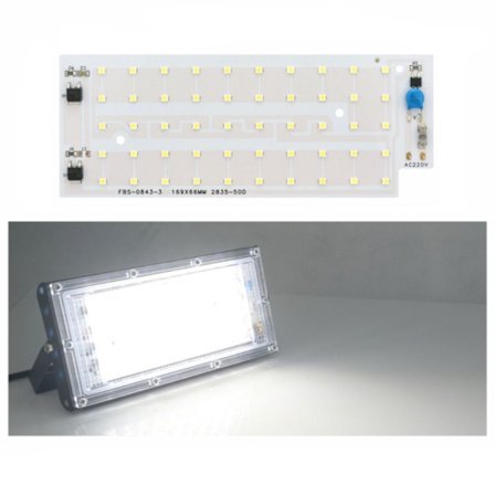 LED Chip for Floodlight Spotlight Belysningsperler HVIT LYS