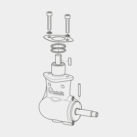 Gearhus til bovpropeller Quick, passer til BTQ140