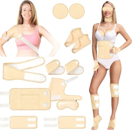 12 st Castor Oil Pack Wrap Full Body Application Fabric för Knän Armbågar