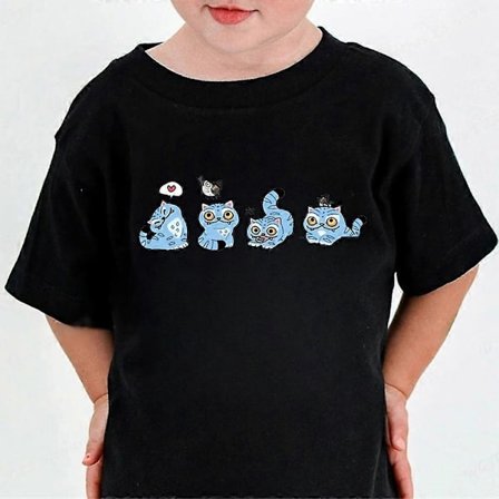 Huntrix Kpop Demon Hunters Barn T-shirt - Rundhalsad T-shirt i bomull för pojkar och flickor