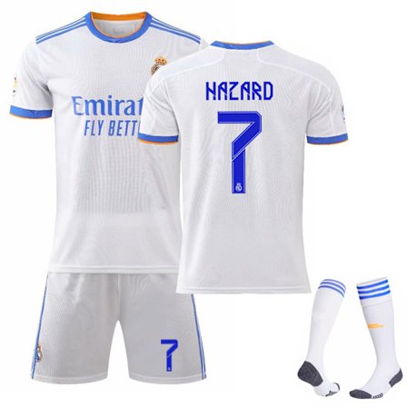 Lapsi / Aikuinen 21 22 World Cup Real Madrid Home Jersey set