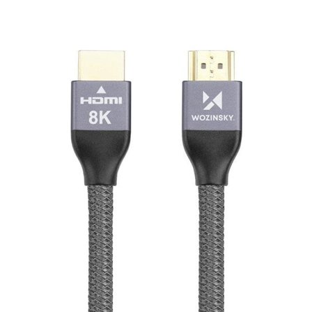 Wozinsky HDMI 2.1-kabel 8K 60 Hz 48 Gbps / 4K 120 Hz / 2K 144 Hz 2 m Sølv (WHDMI-20)