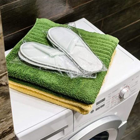 12 par engangs-badesandaler til mænd, kvinder, skridsikre, lukkede badesandaler til hotelophold