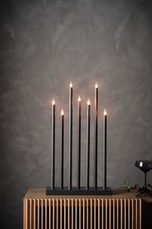 Jotex - HOLY el-lysestake Grey - Kjøp Adventsstaker hos Jotex
