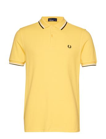 Twin Tipped Fp Shirt Polos Short-sleeved Gul Fred Perry