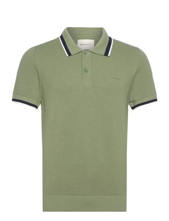 Cotton Pique Ss Polo Green GANT