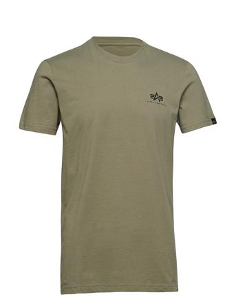 Basic T Small Logo T-shirts Short-sleeved Vihreä Alpha Industries