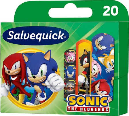 Salvequick Plaster m. Sonic 20 stk, Medicin & Pleje, Sårplastre, Børneplastre