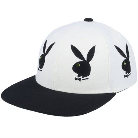 HUF - Vit snapback Keps - Playboy Rhinestone 6 Panel White Snapback @ Hatstore